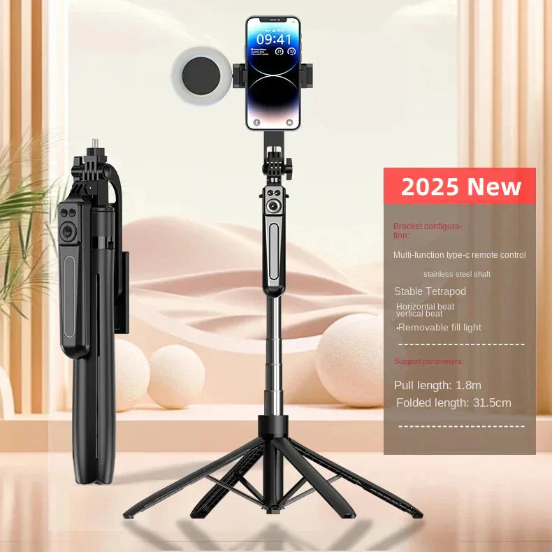 FANGTUOSI 180cm Wireless Selfie Stick