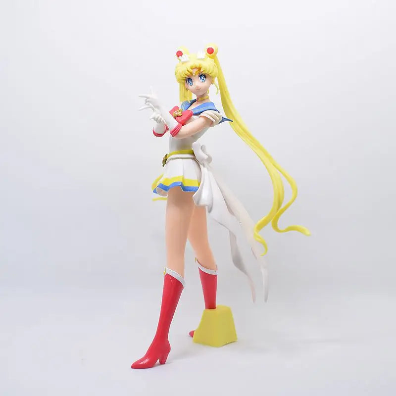 Sailor Moon Figure Anime Cartoon Jupiter Makoto Venus Minako Tsukino Rabbit Doll Toy Little Princess Cake Decoration Ornaments
