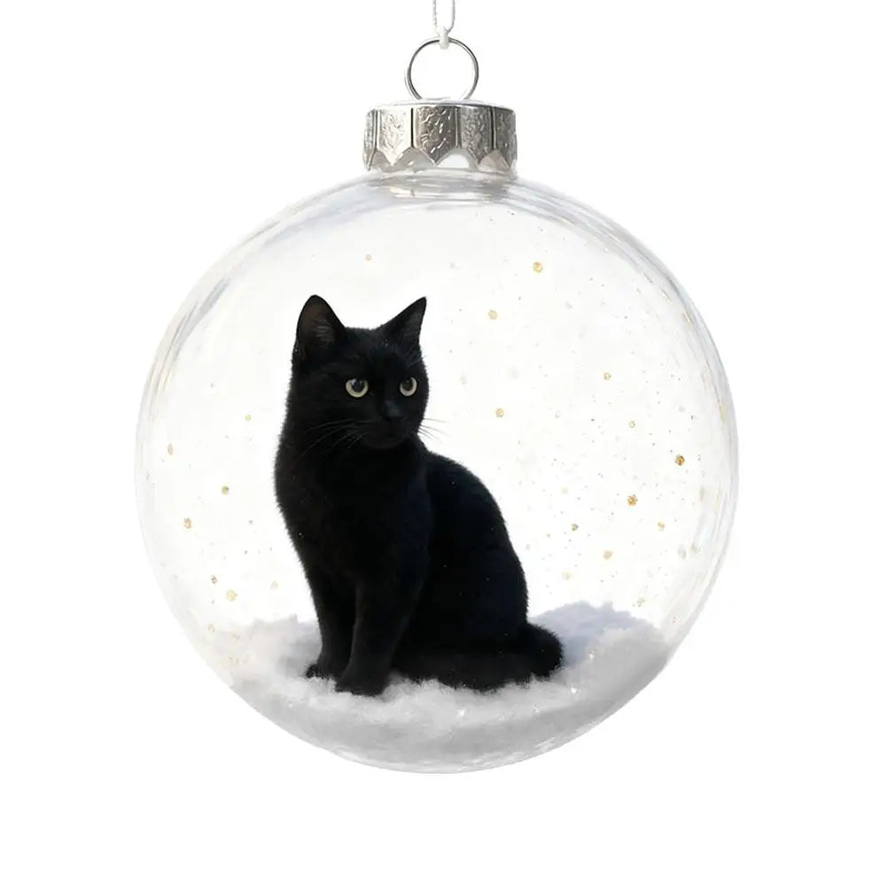 Cute 3D Cat Christmas Ornament