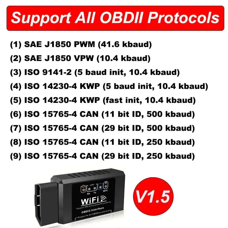 ELM327 WiFi OBD2 Scanner