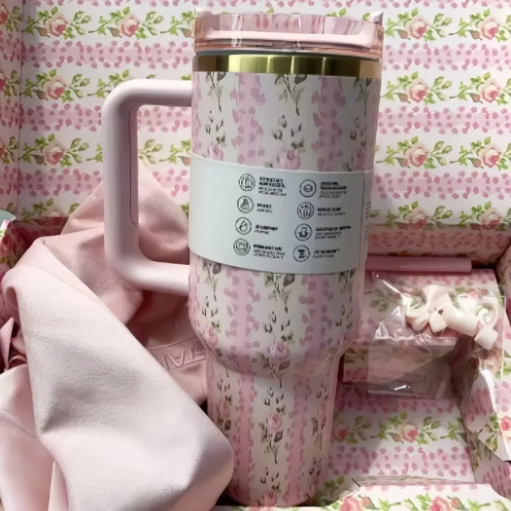 Stanley Style Flat Bottom Tumbler