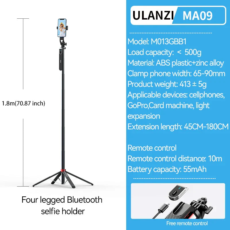Ulanzi MA09 Selfie Stick Tripod