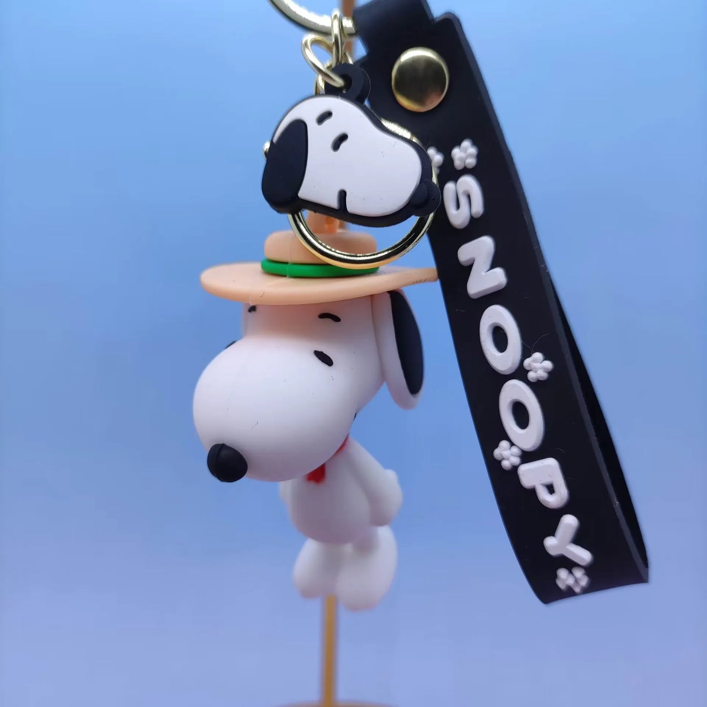 Cute Snoopy Silicone Doll Keychain