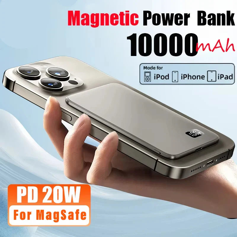 10000mAh Ultra Thin MagSafe Power Bank
