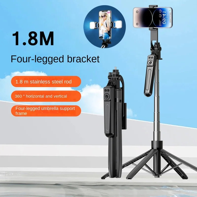 FANGTUOSI 180cm Wireless Selfie Stick