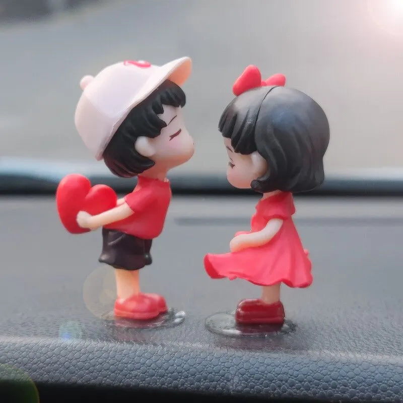 Cute Cartoon Couple Car Ornaments