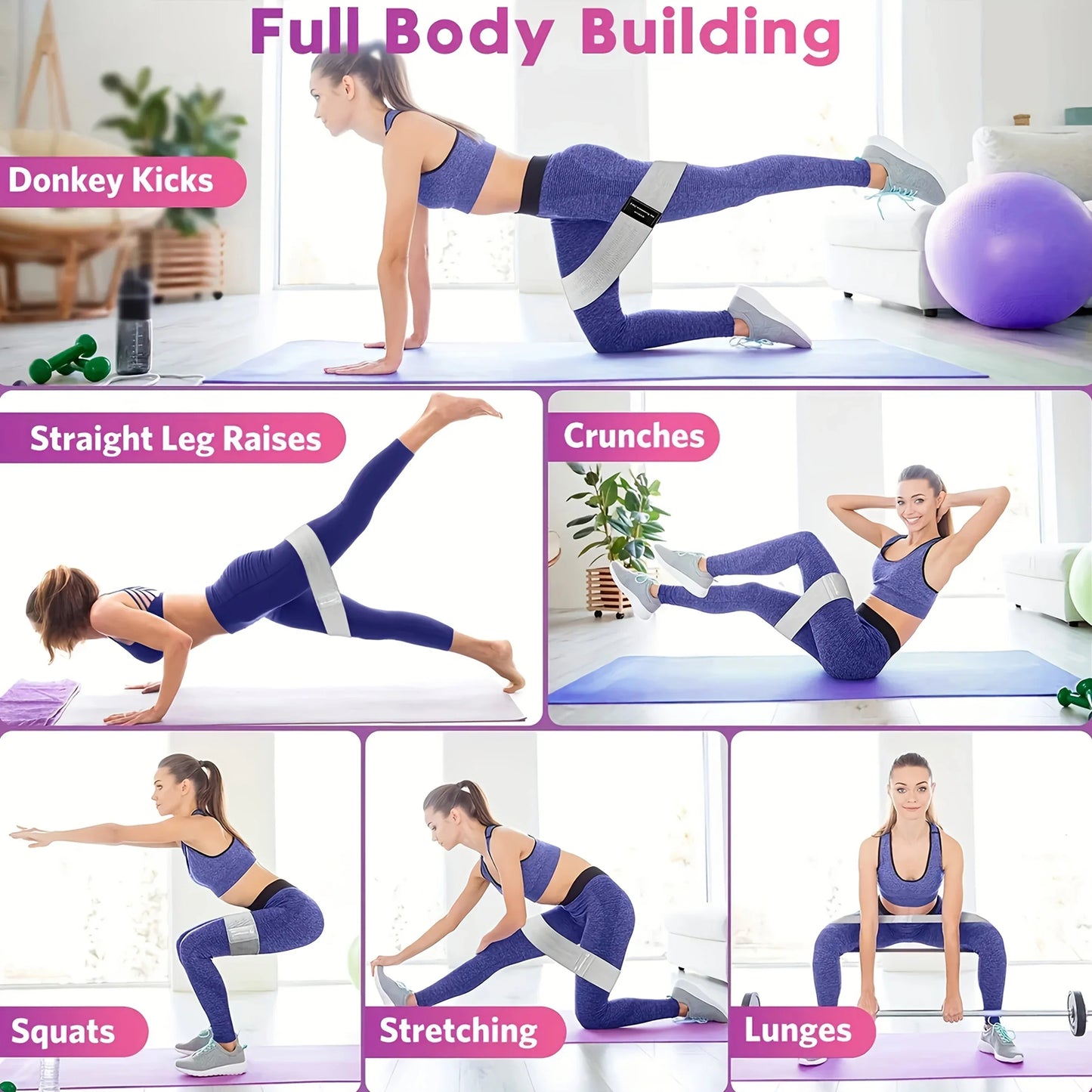 Fabric Hip Resistance Bands