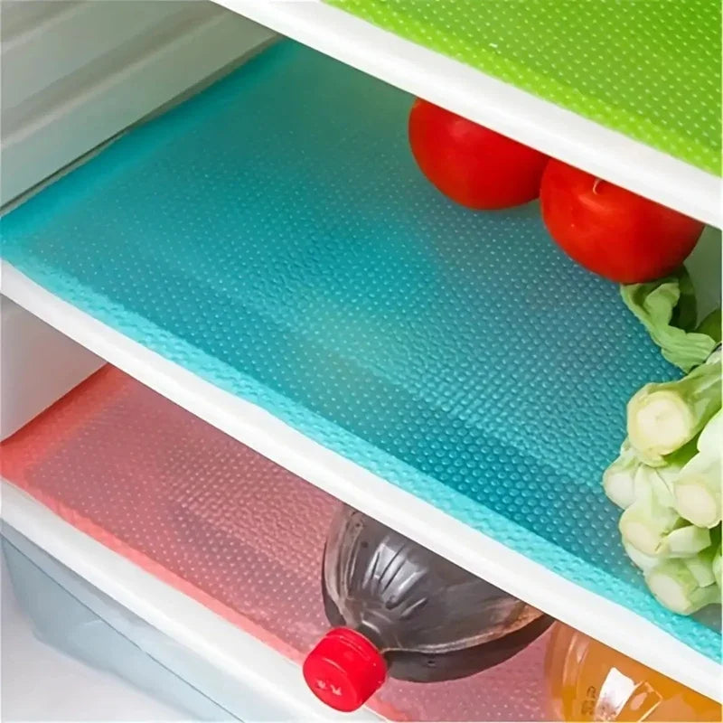 4PCS EVA Refrigerator Liner Mats