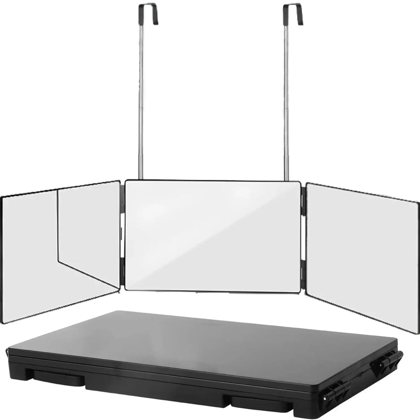 Black 360° Trifold Adjustable Mirror