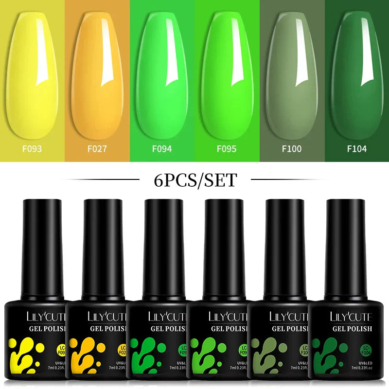 LILYCUTE Gel Nail Polish Set