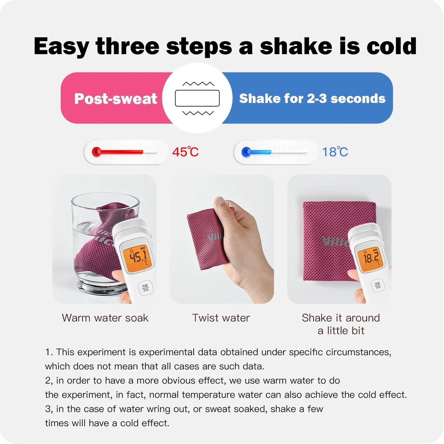 Ice Cooling Wrist Sweatband