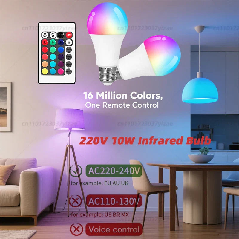 RGBW Infrared LED Bulb