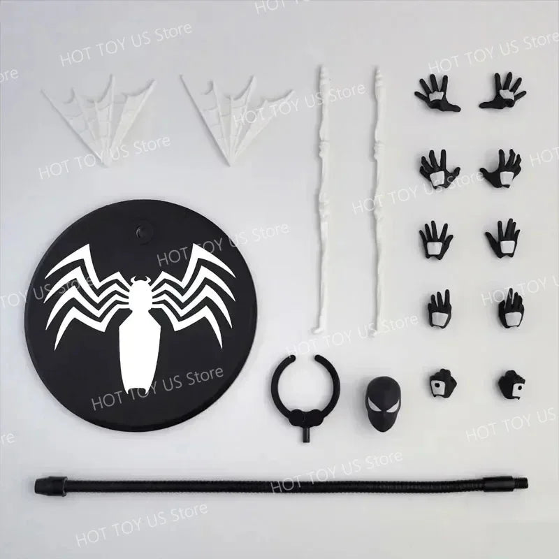 Mess Toys Spider Man Symbiote Spiderman Messtoys Black Suit Neighbor Scarlet Spider Anime Action Figure Gifts Toys