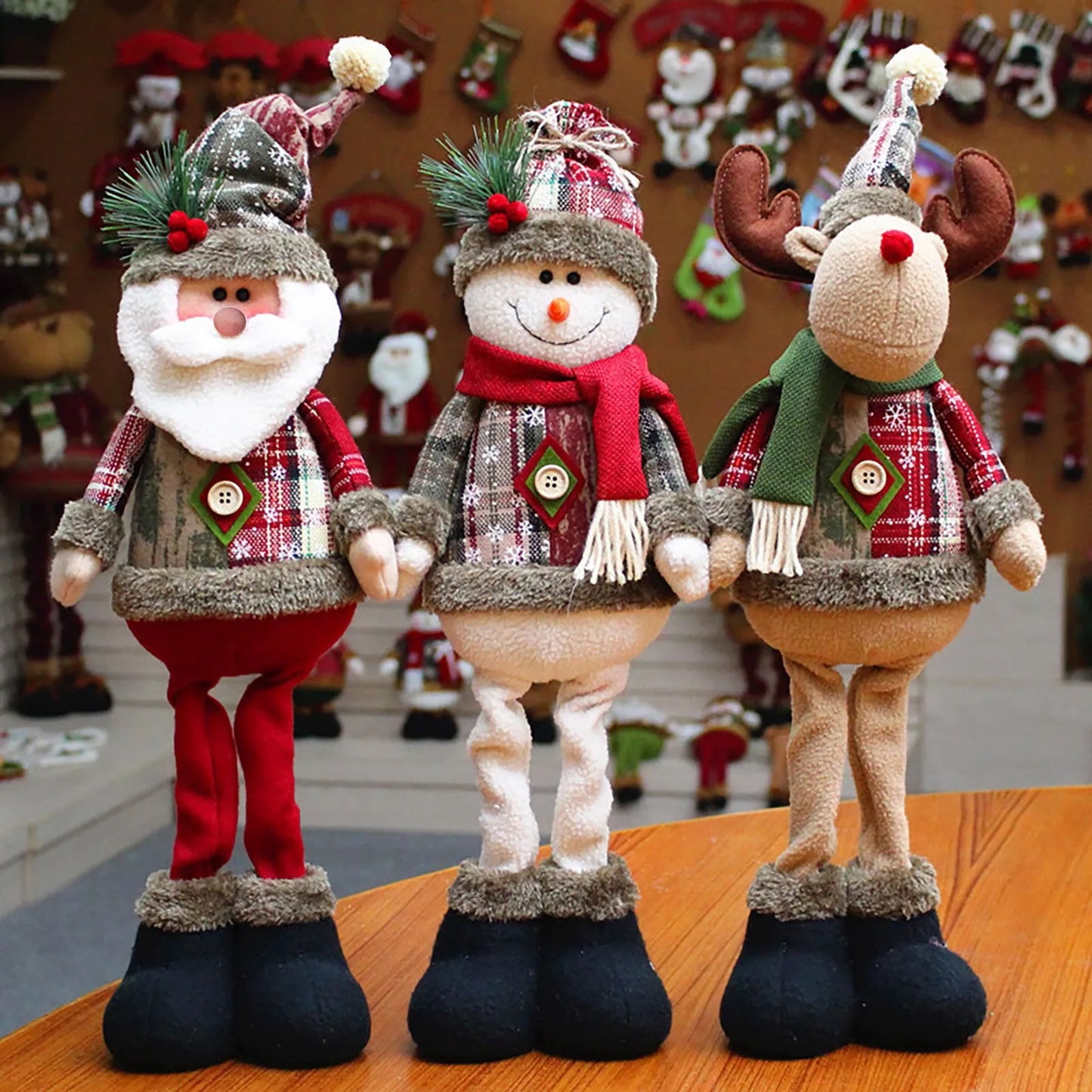 3PCS Christmas Doll Decorations Set