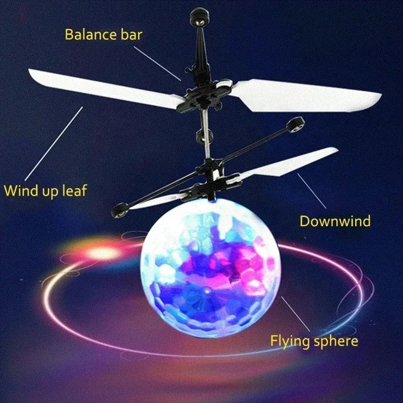 LED Flying Crystal Ball Toy