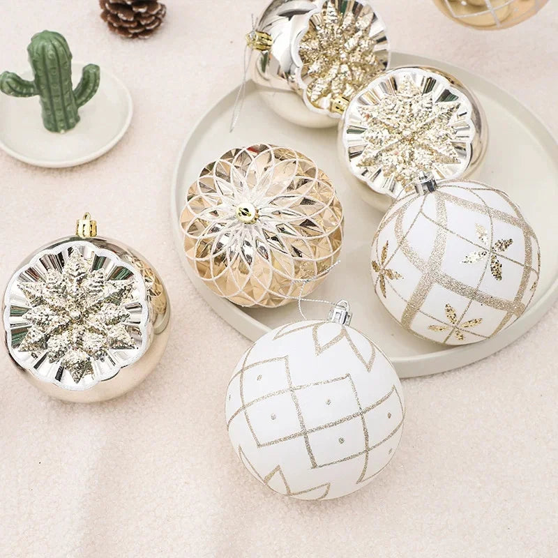 Champagne Gold Christmas Ball Ornaments