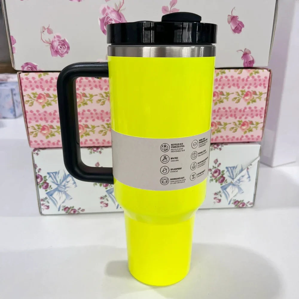 Stanley Style Flat Bottom Tumbler