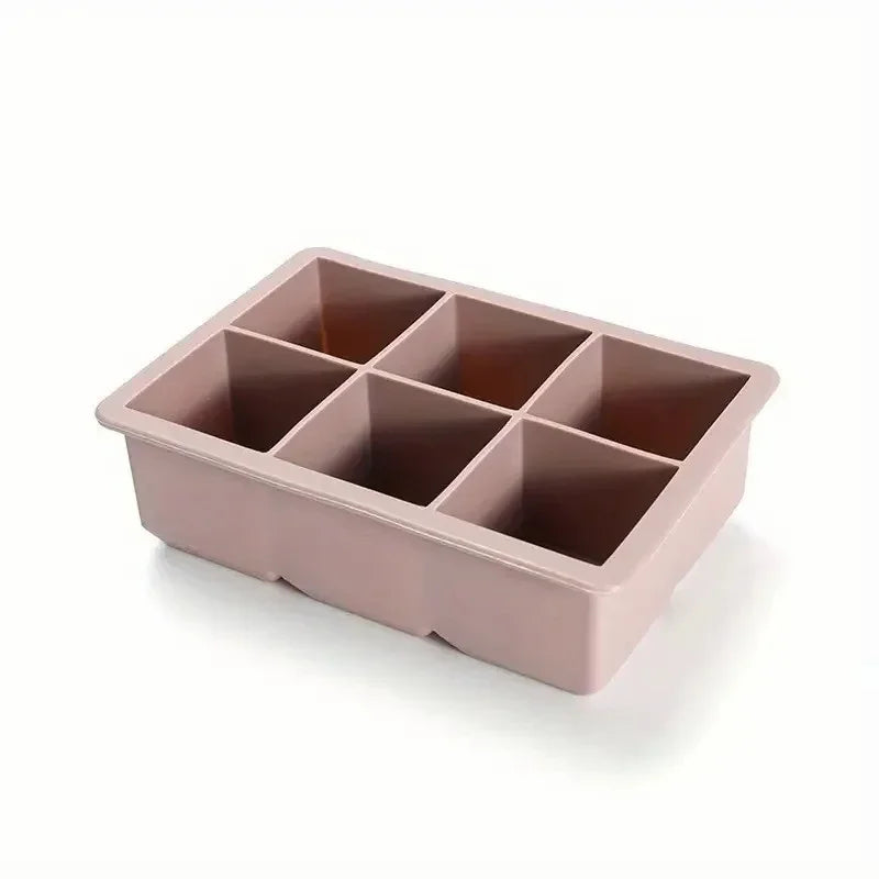 6-Cavity Silicone Ice Cube Tray