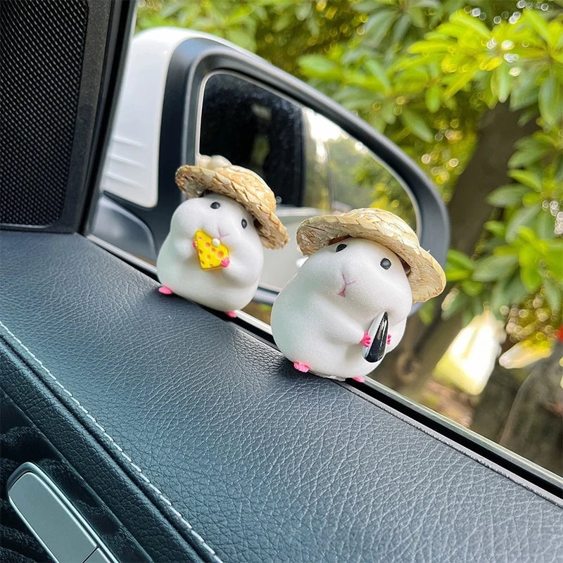 Cute Hamster Car Console Decoration
