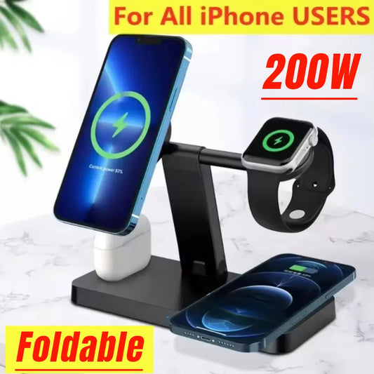 200W 4-in-1 Wireless Charger