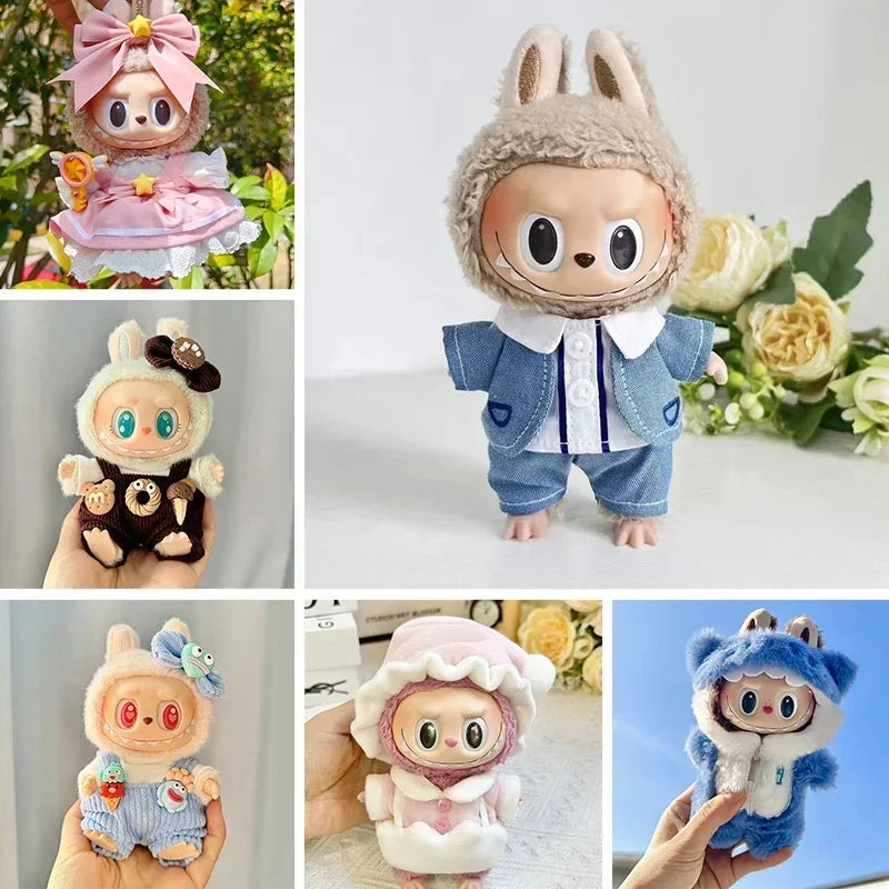 17cm Labubu Hoodie Outfit