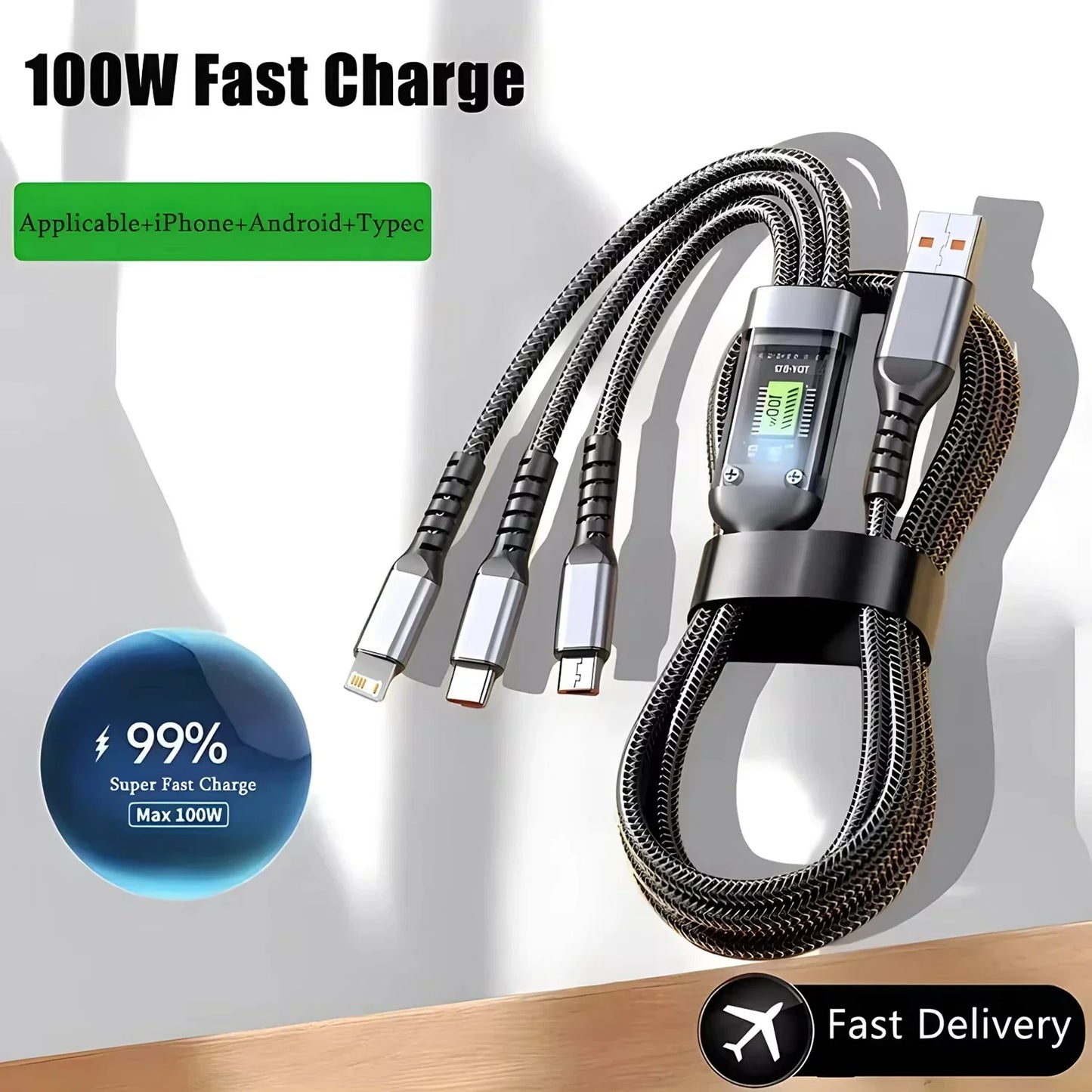 3-in-1 100W Fast Charger