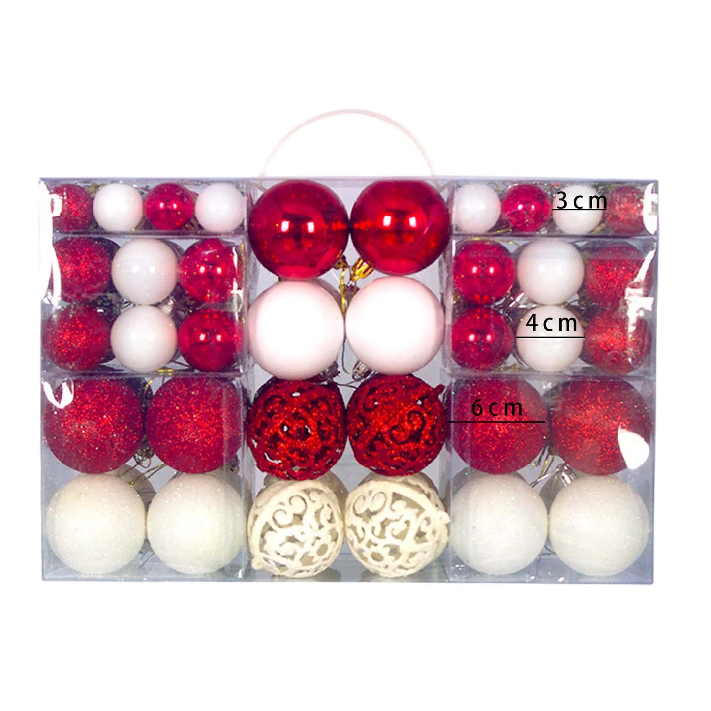 100pcs Shatterproof Christmas Ball Ornaments