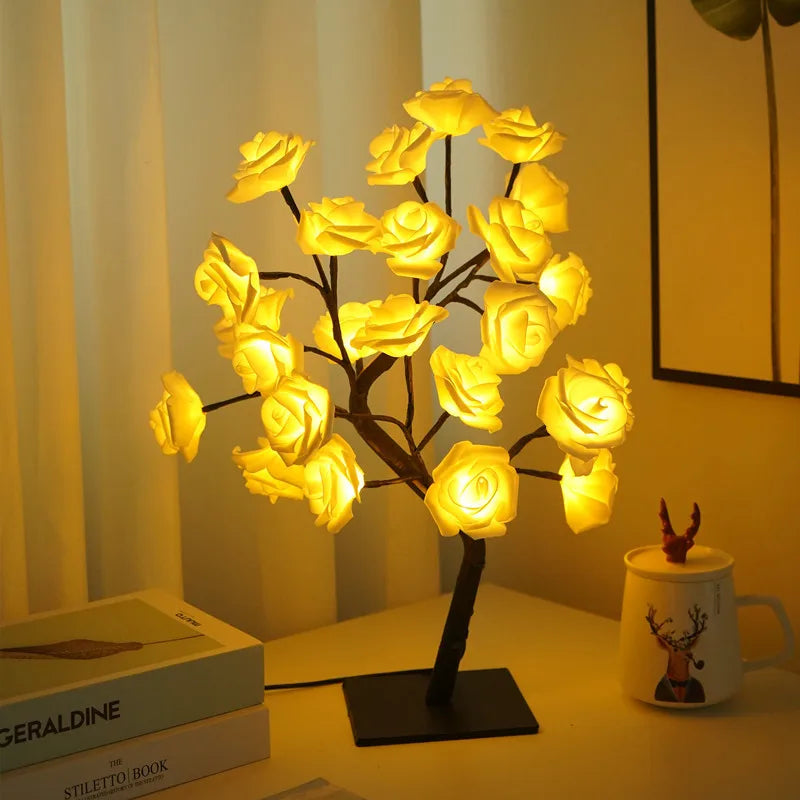 SHENZHITECH LED Rose Table Lamp