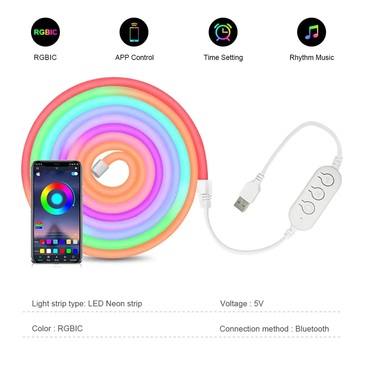 Adiodo RGBIC Neon LED Strip