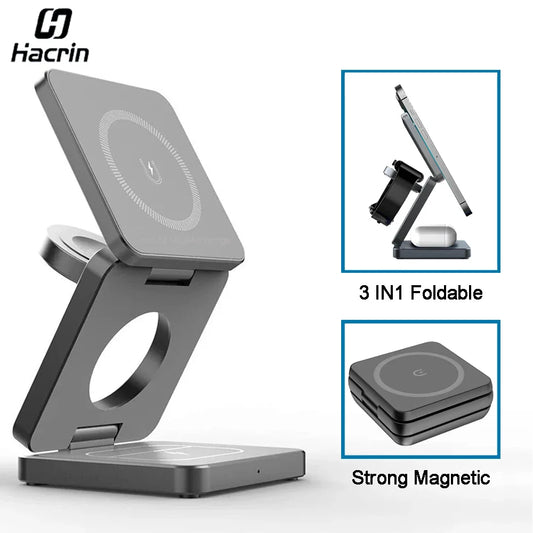 3-in-1 Foldable Magnetic Charger