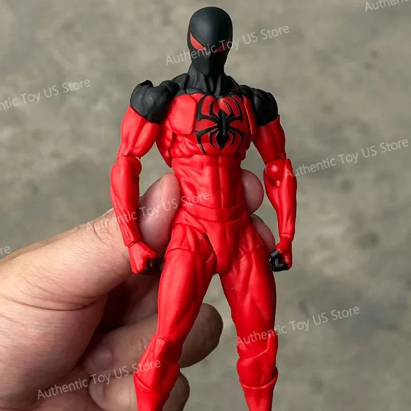 Mess Toys Spider Man Symbiote Spiderman Messtoys Black Suit Neighbor Scarlet Spider Anime Action Figure Gifts Toys