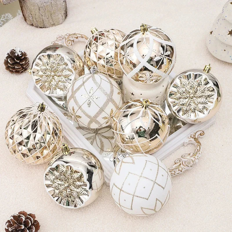 Champagne Gold Christmas Ball Ornaments