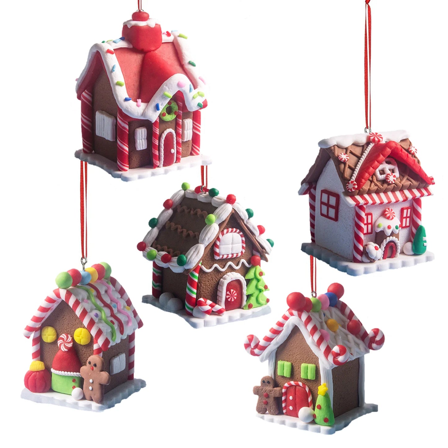Gingerbread House Ornament Set
