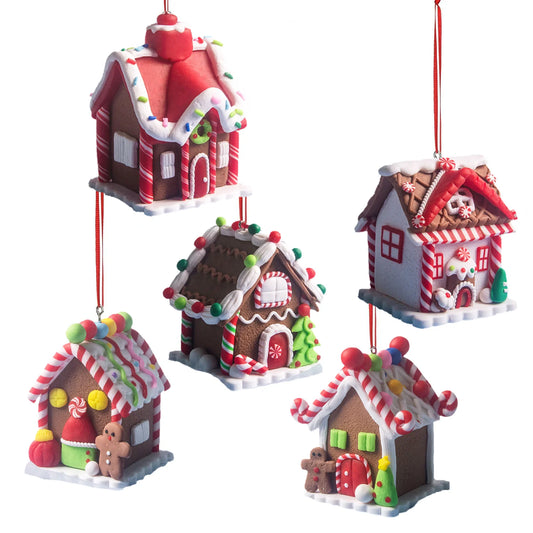 Gingerbread House Ornament Set
