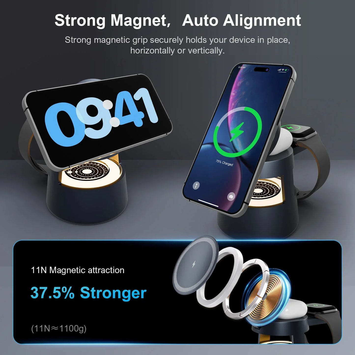 4-in-1 Magnetic Wireless Charger