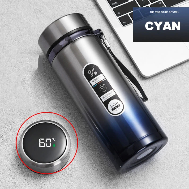 LED Stainless Steel Thermos Bottle
