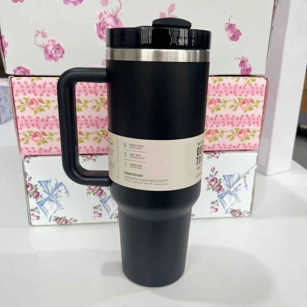 Stanley Style Flat Bottom Tumbler