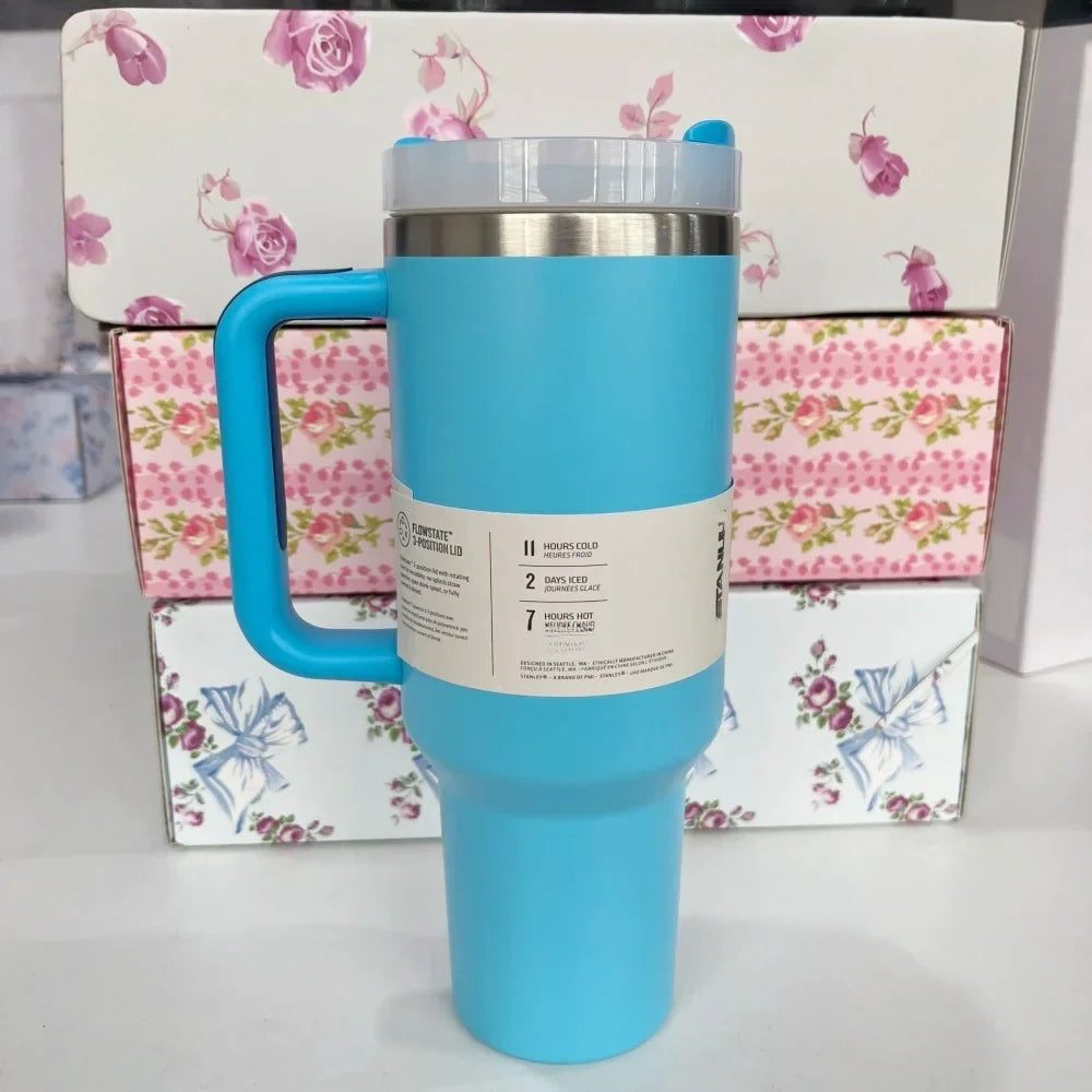 Stanley Style Flat Bottom Tumbler