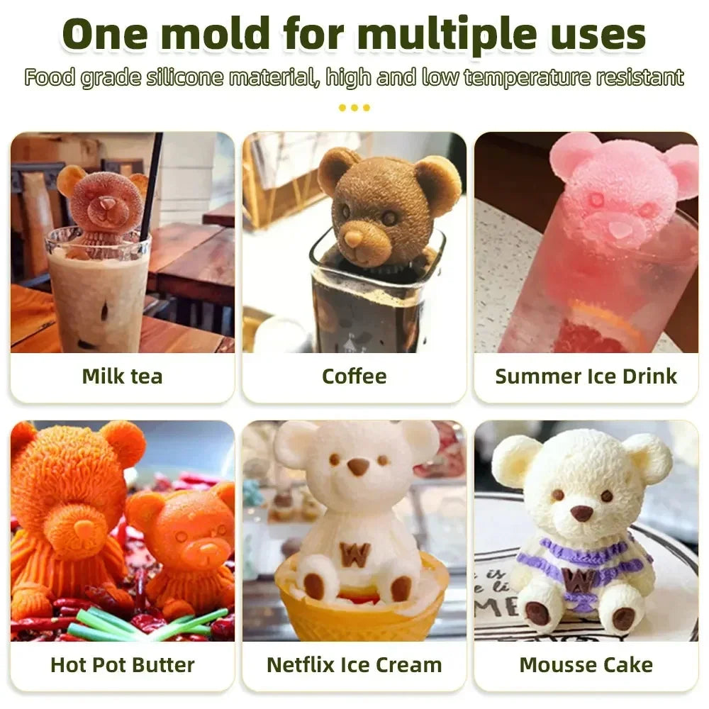 Teddy Bear Silicone Ice Tray