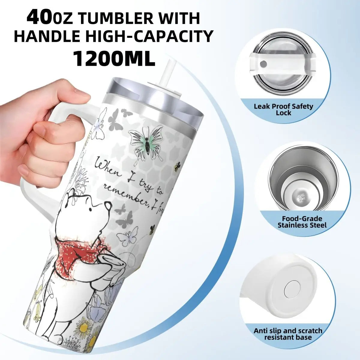 Winnie the Pooh 40oz Tumbler