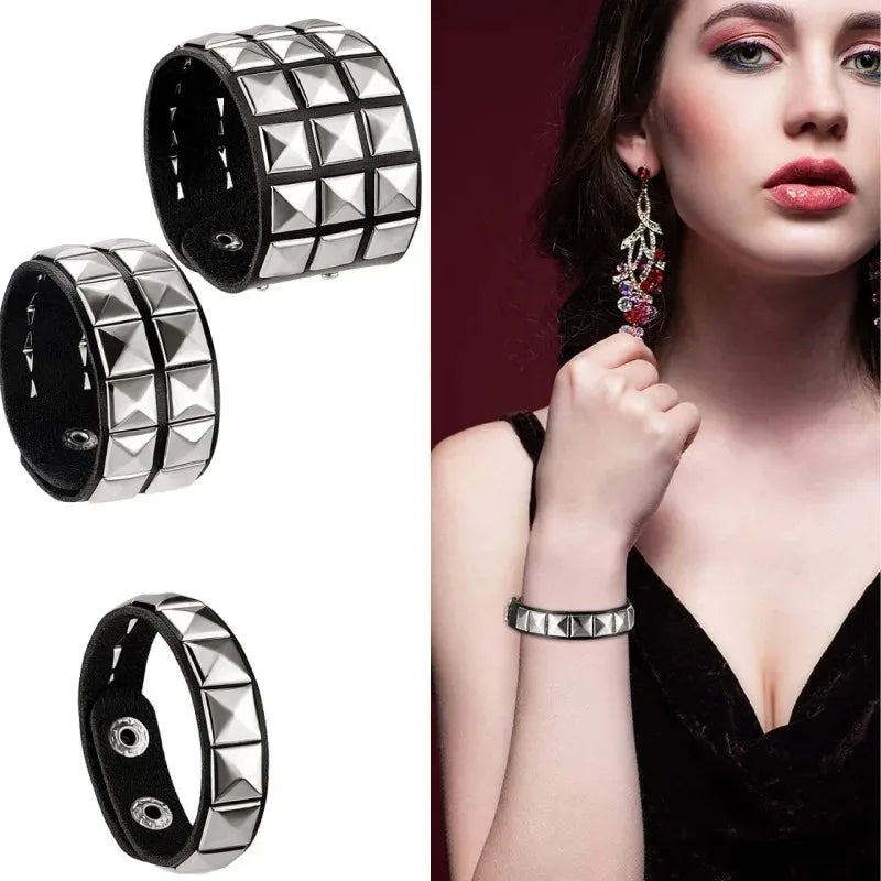 Punk Gothic Rivet Nail Bracelet