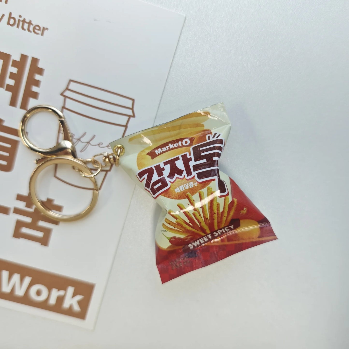Simulation Instant Noodles Keychain