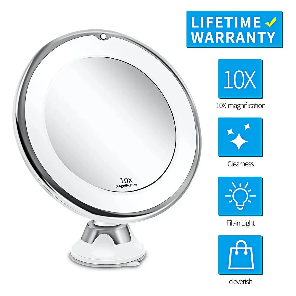 10X LED Touch Vanity Mirror