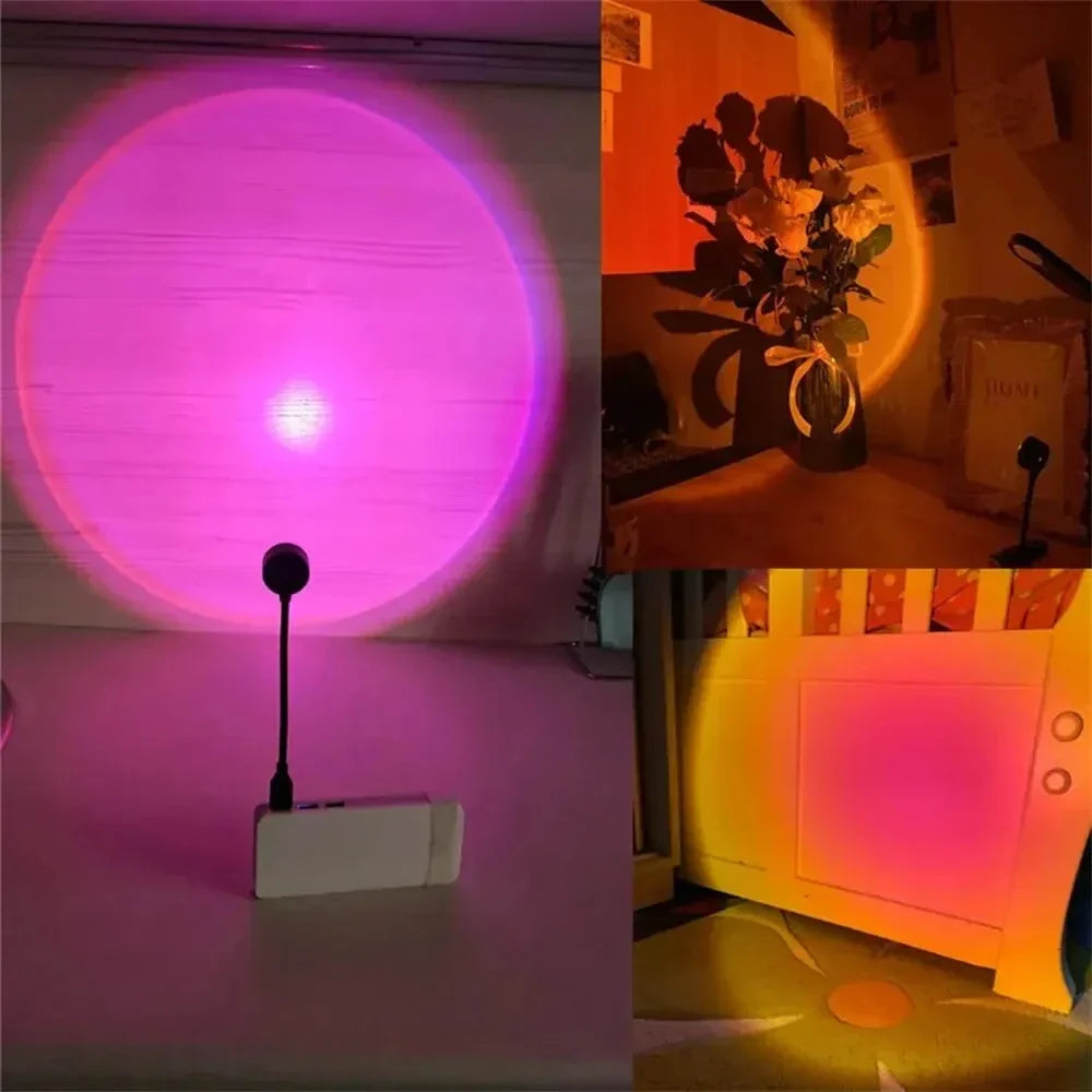USB Rainbow Sunset Projector Light