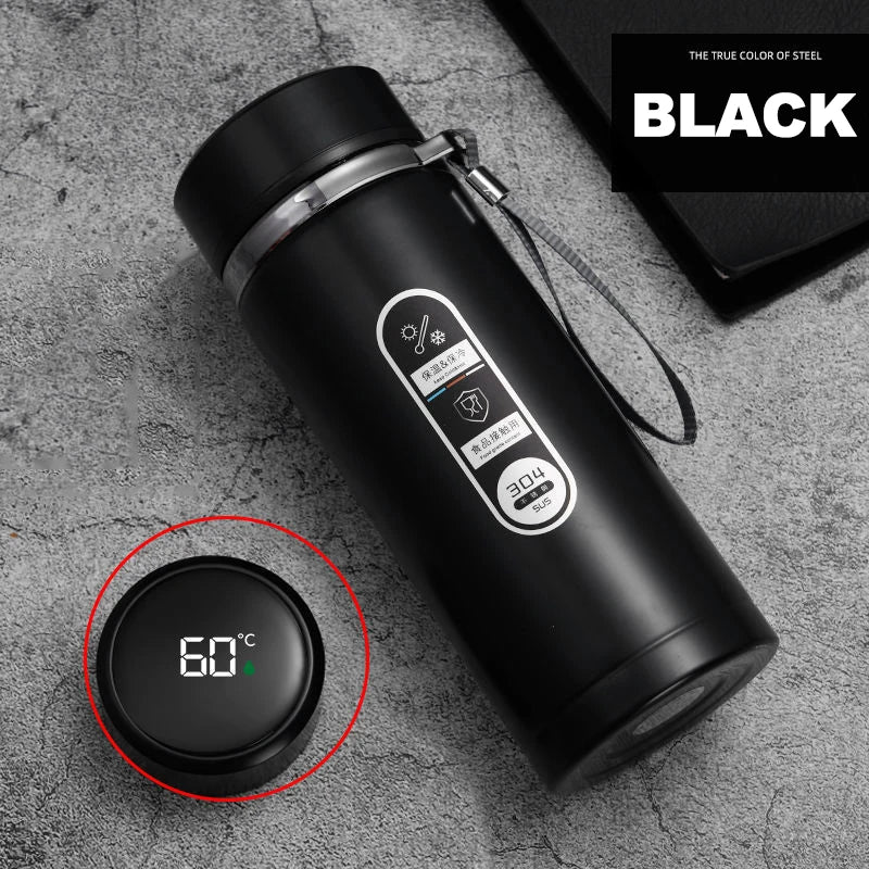 LED Stainless Steel Thermos Bottle