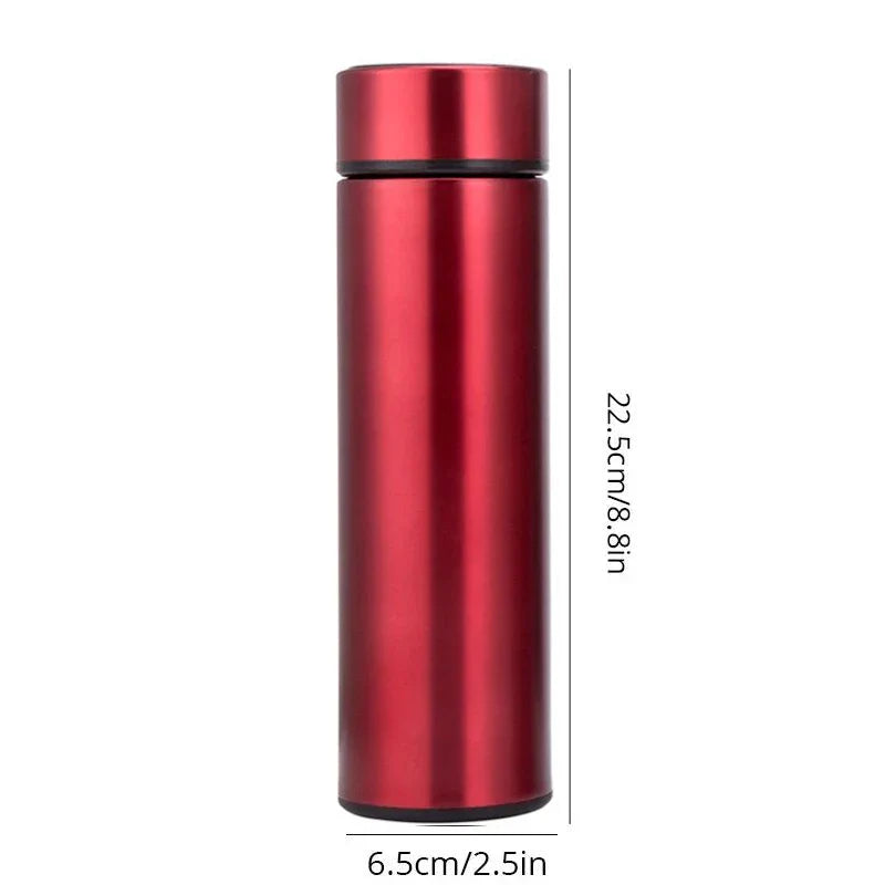 Black Smart Thermos Bottle 500ml