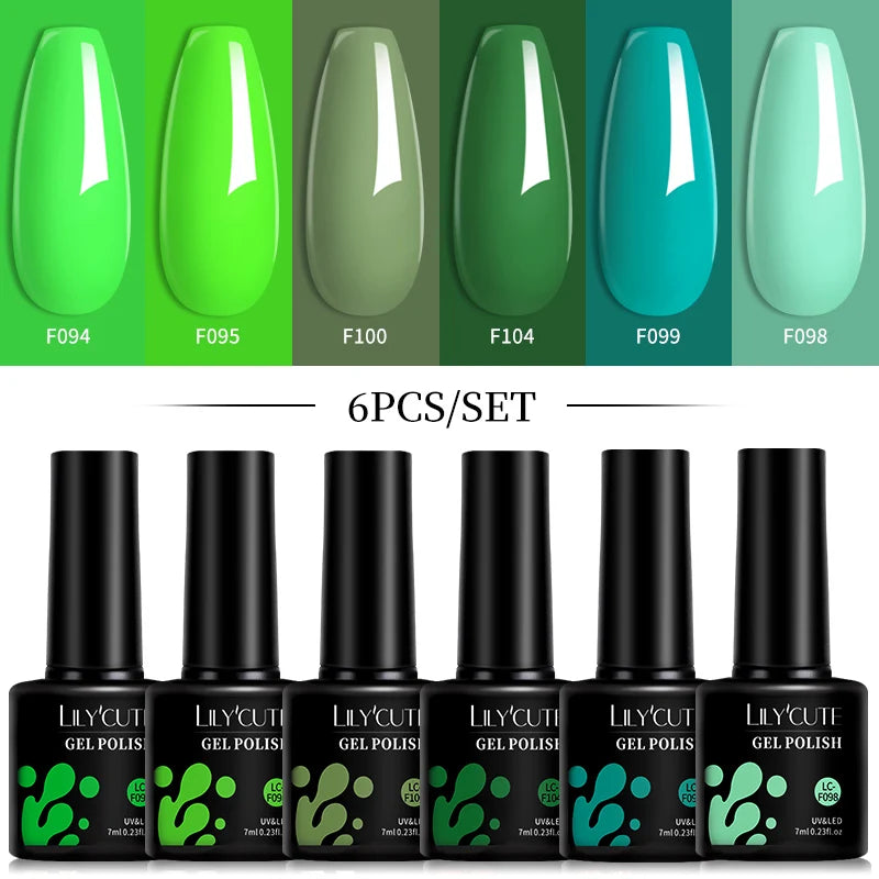 LILYCUTE Gel Nail Polish Set