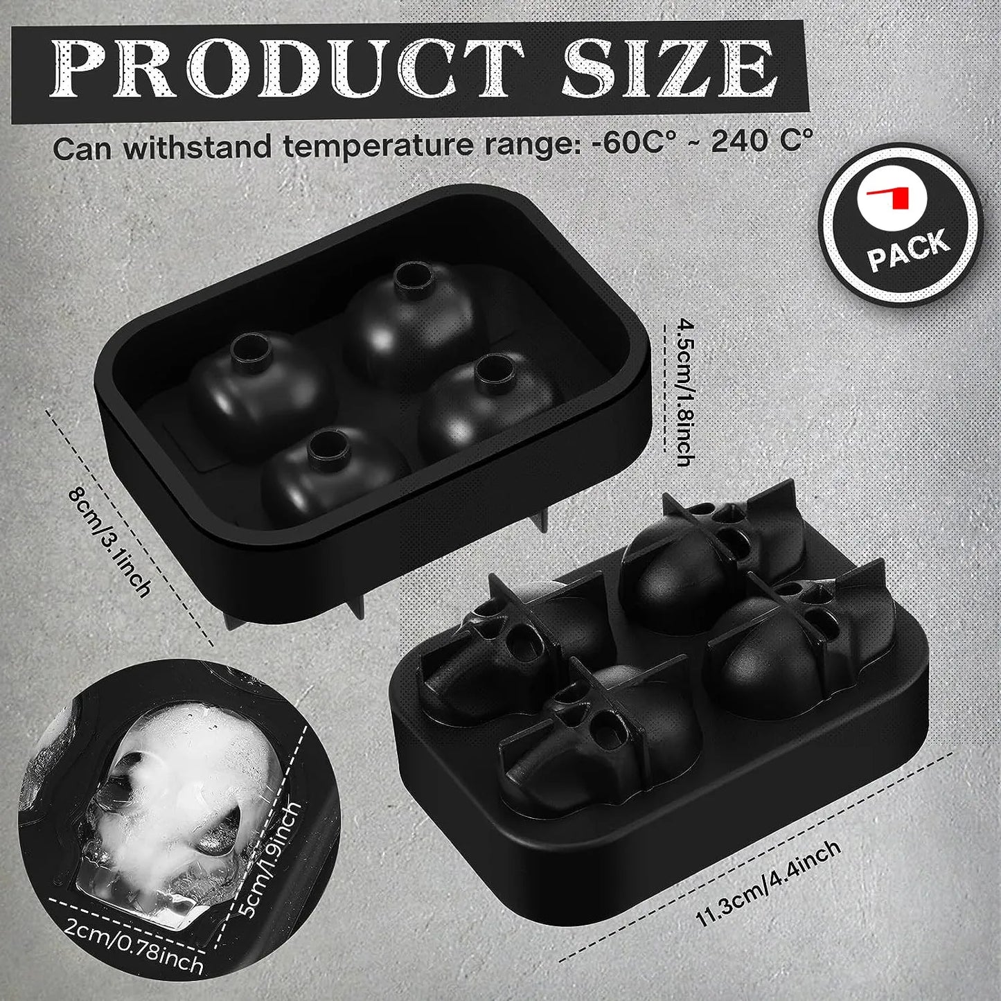 Silicone Easy Release Ice Tray