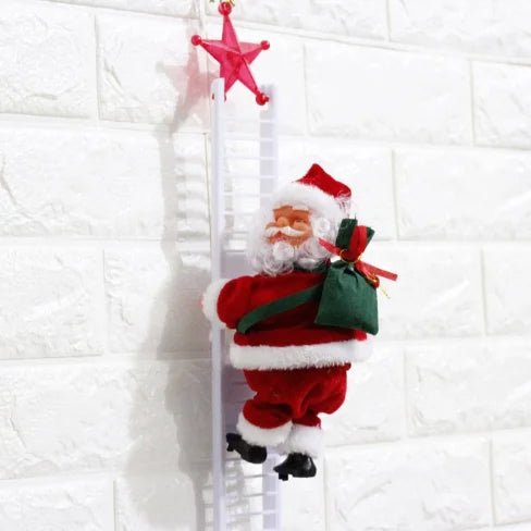 LED Music Santa Climbing Ornament