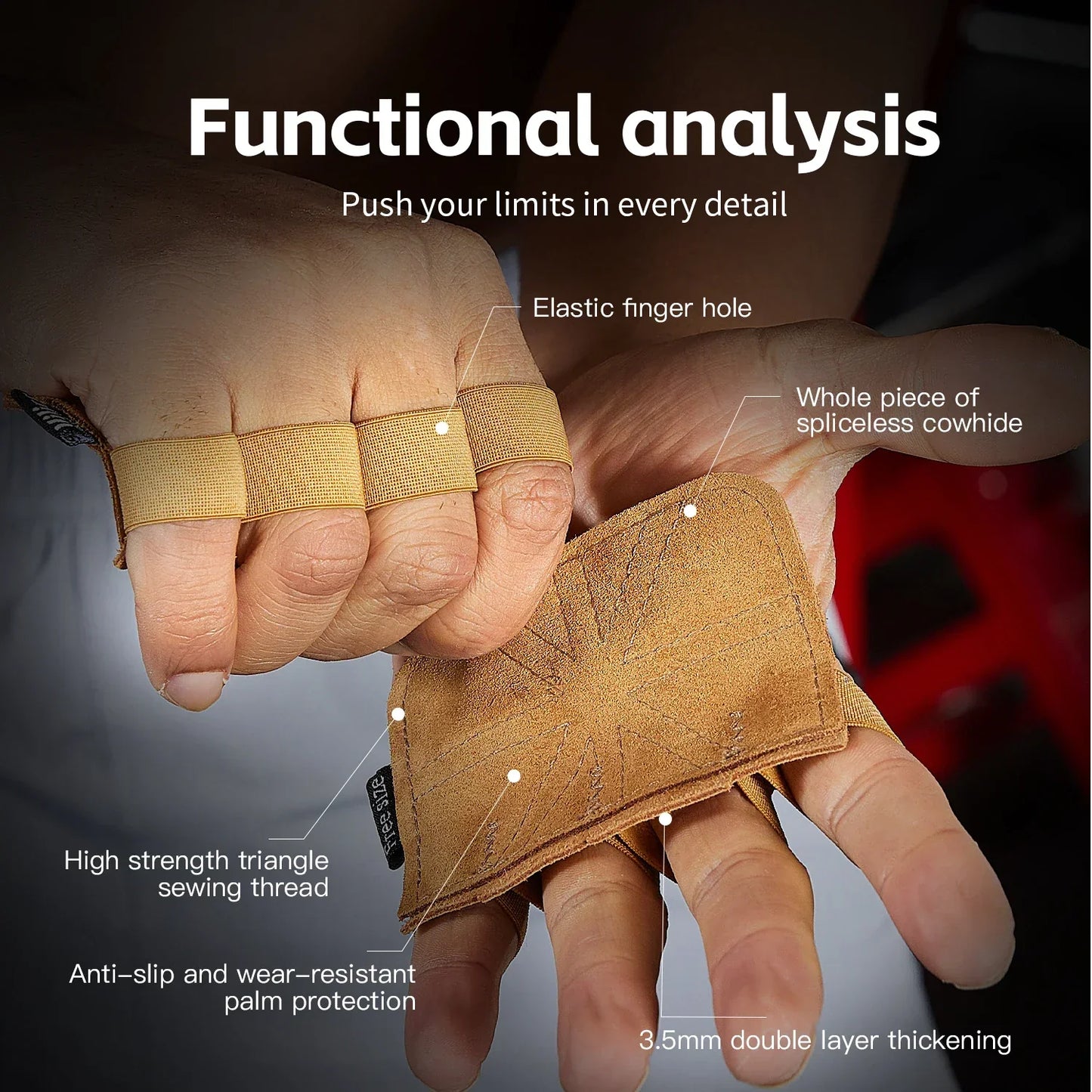 Leather Weightlifting Gloves